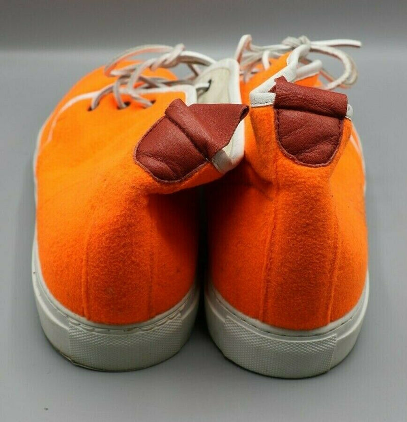 Del Toro Orange Felt Chukka Sneaker Mens Size 14