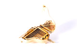 Moving Parts Open Grand Piano & Stings Charm Solid 14K 585 Yellow Gold Pendant