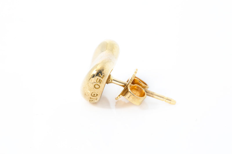 Tiffany & Co Elsa Peretti 18k 750 Yellow Gold Bean Stud Single Replacement Earring