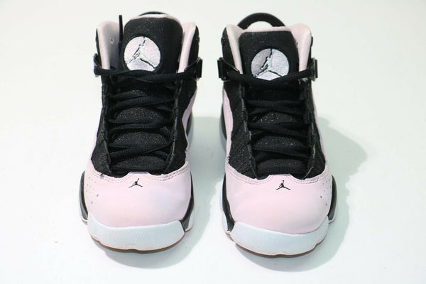 Nike: Air Jordan 6 Rings Sneaker - Black/Pink - 323431-006 - Youth 13c