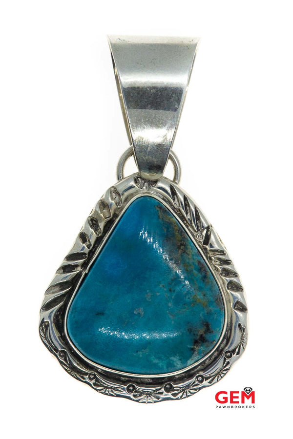 Lee Chee 925 Sterling Silver Navajo Charm Pendant