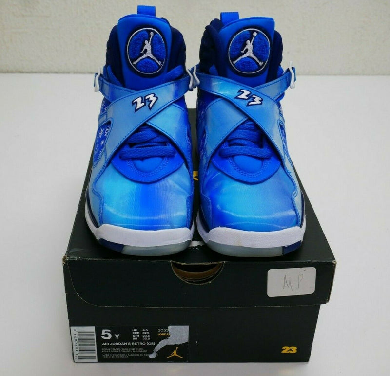 Kids Nike Air Jordan 8 Retro (GS) US Size 5Y (305368 400) Blue