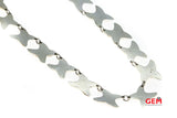 Designer Mexico Large 18mm X Link Stampato 925 Sterling Silver 17" Necklace