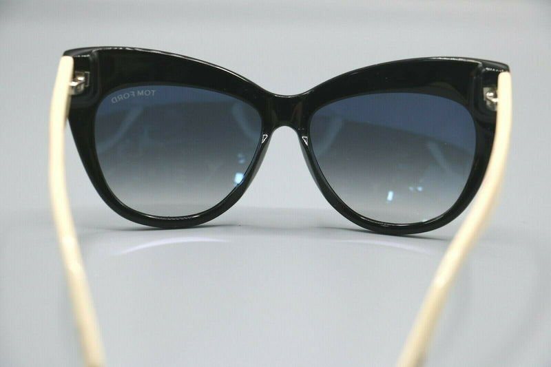 Tom Ford: Nika Black Ivory / Gray Gradient Sunglasses - Tf523