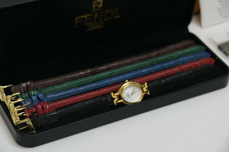 FENDI 640L Changeable Band Ladies Wristwatch Quartz Registered Model AK38646c