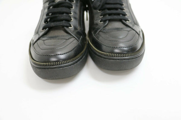 Versace Black Zipper Sneakers | [V900 382] | Size US 10, EUR 43