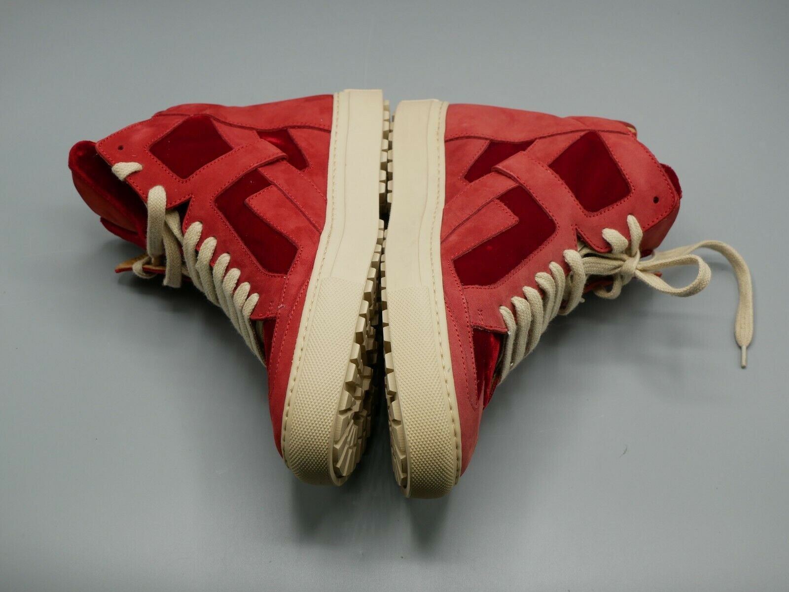 Maison Martin Margiela MM6 Leather Cutout Trainers Hi Top