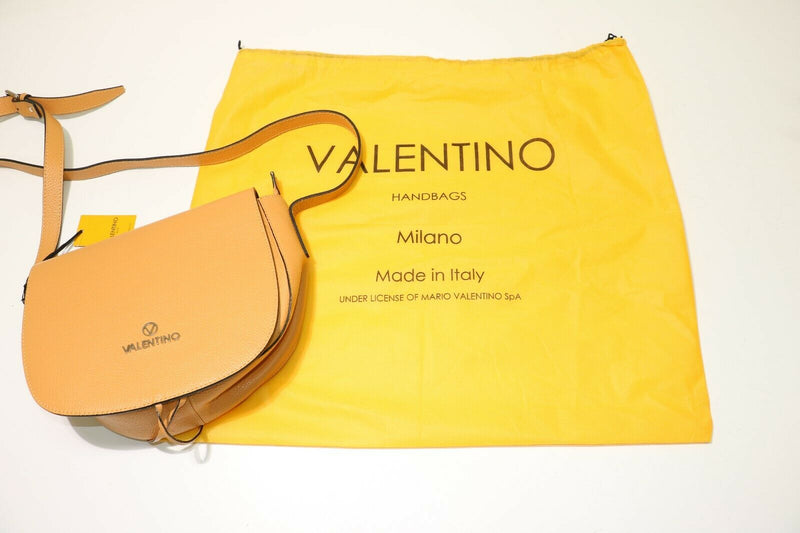 Valentino: Maelle Leather Saddle Bag - Alomond