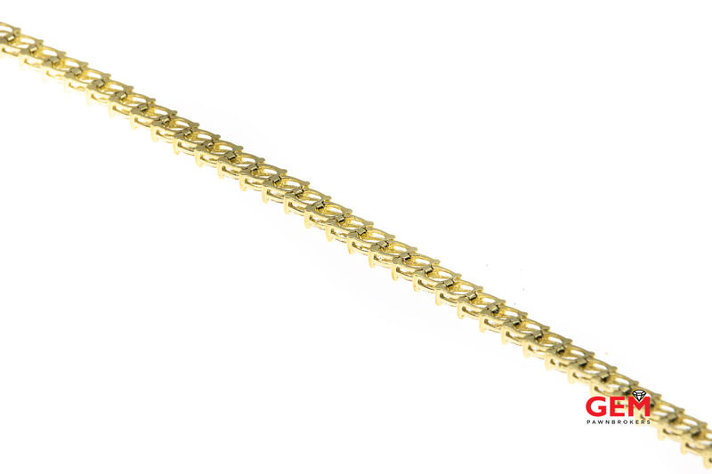 Marquise Cut Cubic Zirconia 14K 585 Yellow Gold 6.75" CZ Bracelet