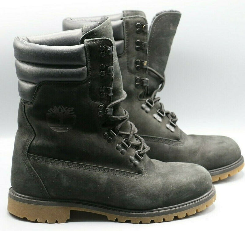 Timberland Limited Release Shearling Boot Black TBOA1UCY US Size 10.5 EUR 44.5