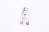 Equestrian Cowboy Horse Riding Set of Moving Spurs Charm 925 Sterling Silver Pendant