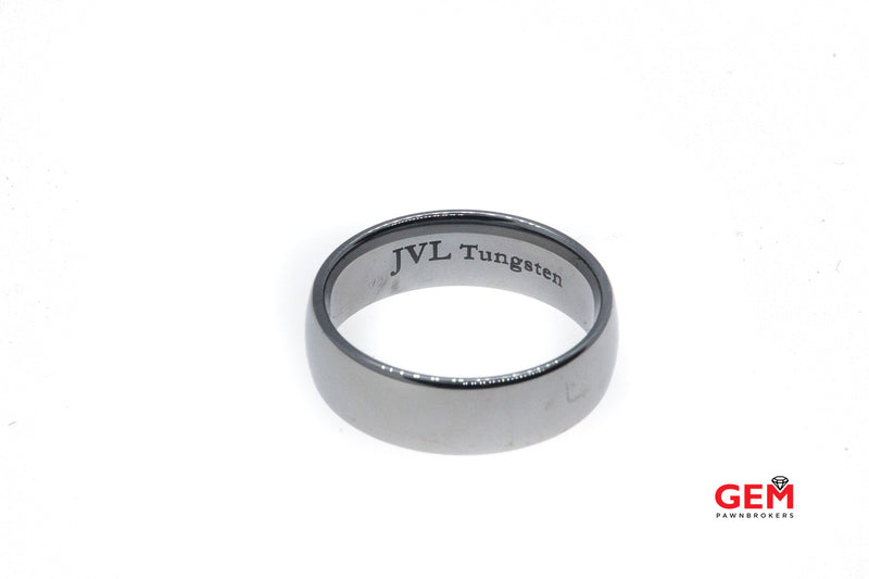 Designer JVL Tungsten Wedding Band Ring Size 10