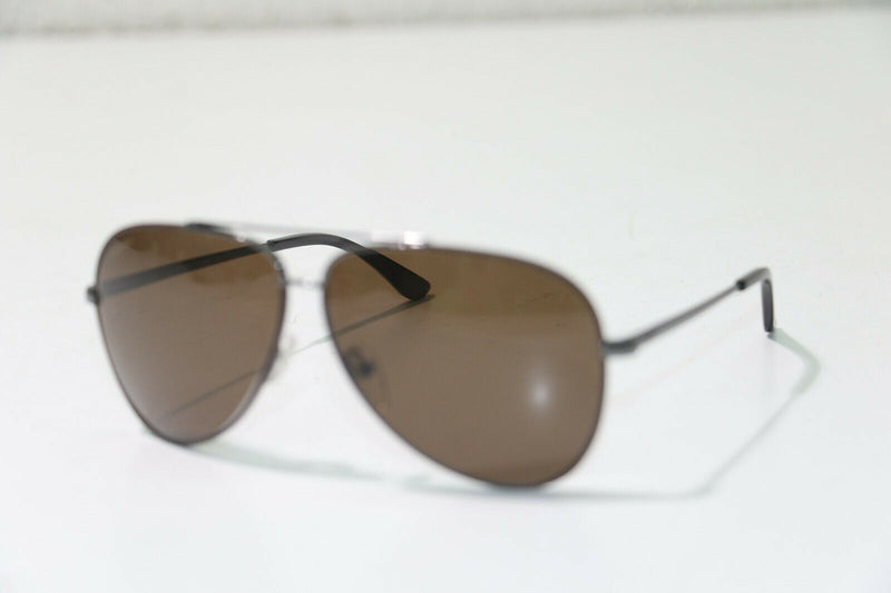 Salvatore Ferragamo Sunglasses SF131S 067 Shiny Gunmetal W Cocoa 60 10 135