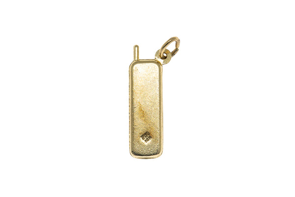 Rembrandt Charms Vintage Cordless Phone Charm 14K 585 Yellow Gold Pendant