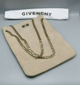 Givenchy Tan Leather Crocodile Print Maison Tote w/Chain Strap