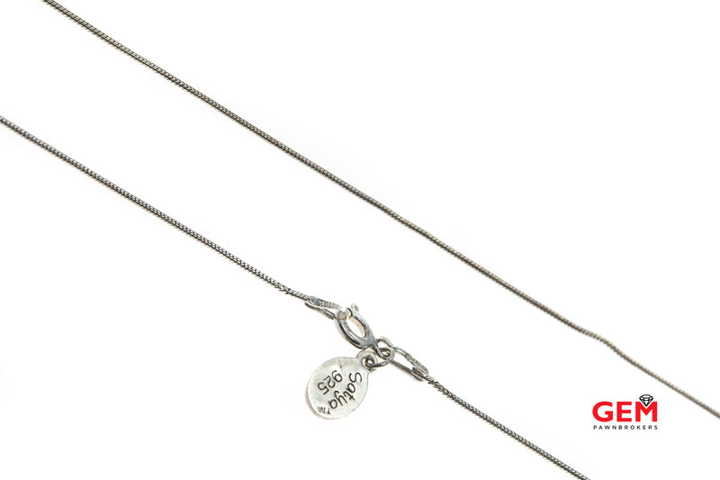 Satya Snake Link Chain Round Lotus Flower Engraved Pendant 925 Sterling Silver 16.4" Necklace