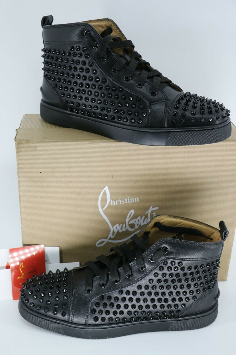 Christian Louboutin Louis All Over Spikes High Top Sneakers Mens Size 45/11