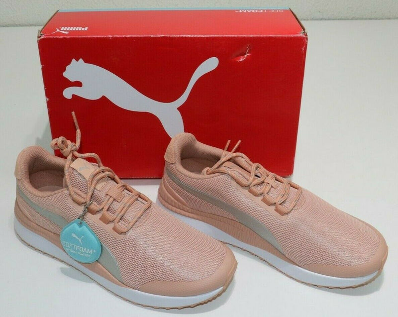 Puma Pacer Next Training Running Shoes 370438-01 US SIZE 9 EUR 40 Peach/Silver