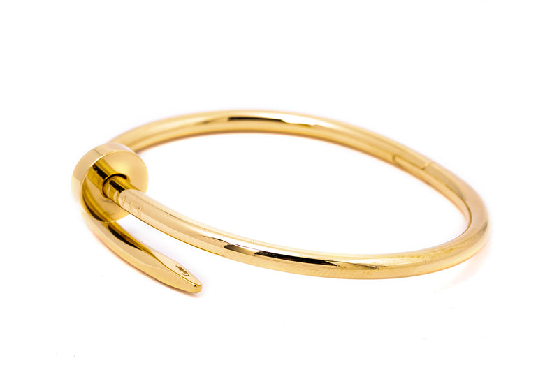 Cartier Juste Un Clou Size 17 18k 750 Yellow Gold Nail Bracelet w/ Receipt