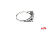 Best Friends 14k 585 White Gold Expression Saying Ring Band Size 8.5