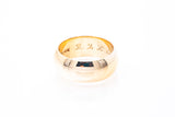 Vintage Premesco 14k Plum 585 Inscribed 1962 Wide Domed Wedding Band Ring Size 6.5