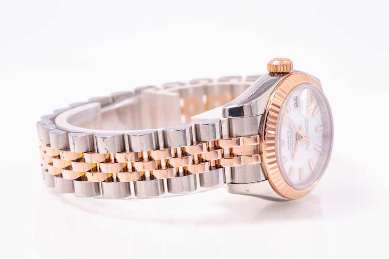 Rolex Datejust Rose Gold & Steel 179171 2005 26mm Ladies Wrist Watch