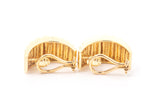 Vintage Tiffany & Co 18k 750 Yellow Gold Shrimp Rigid Clip-On Earrings