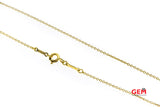 Tiffany & Co Elsa Peretti 1mm Thin Chain Link Diamond by the Yard Solitaire 18K 750 Yellow Gold 15 1/4" Necklace & Pendant