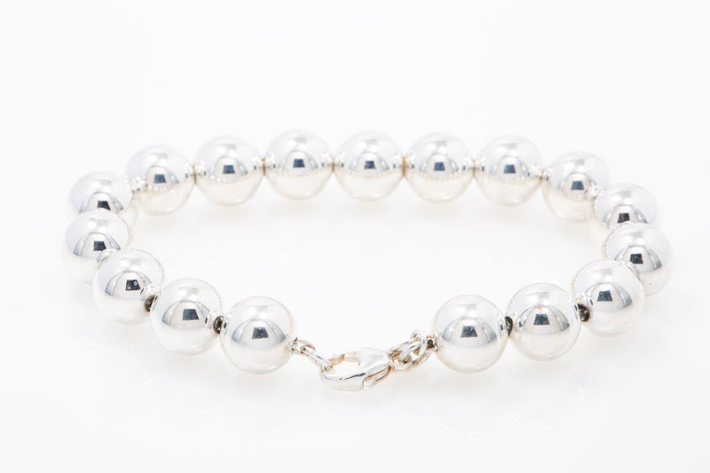 Tiffany & Co Hardwear Ball Beaded Bracelet 925 Sterling Silver 7.5" Retail $525