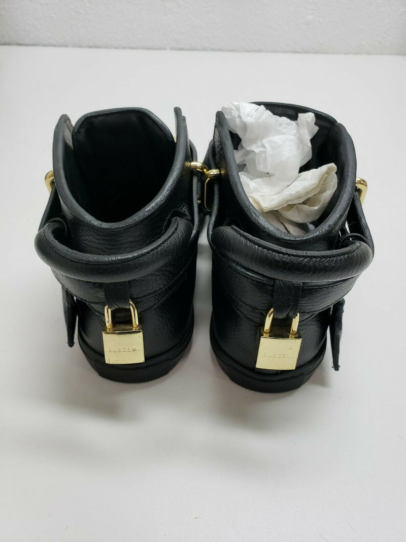 Buscemi Clasp Detail Lace-Up Sneakers 100mm | Black | Size 6 US, 39 EUR