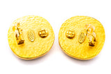 Chanel Double C CC Clip on Designer Earrings Made in France