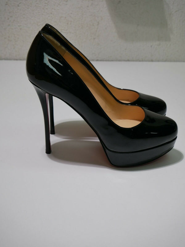 Christian Louboutin 1180154 Shoe Heels Black Women's US Size 9 Euro Size 39