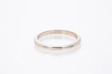 Thin Stackable White Gold Wedding Band Ring 14k 585 Size 6