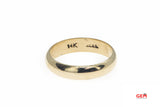 J Cook & Sons Domed 4.9mm Wedding Band 14K 585 Yellow Gold Ring Size 9 1/2