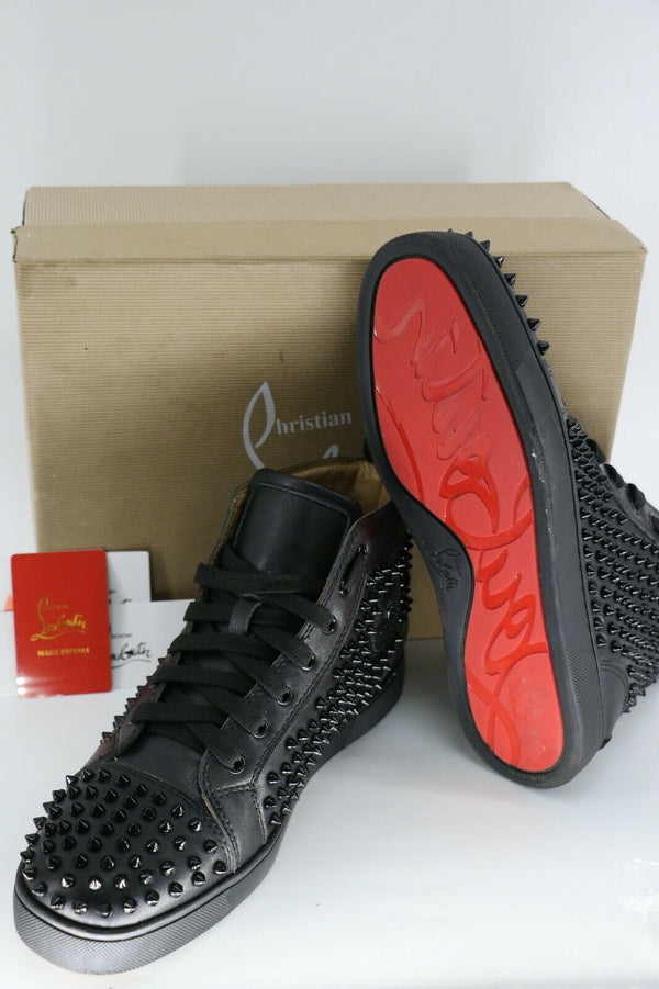 Christian Louboutin Louis All Over Spikes High Top Sneakers Mens Size 45/11