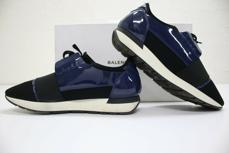 Balenciaga Race Runner Black/Blue Womens Size 42 EUR / 10 US