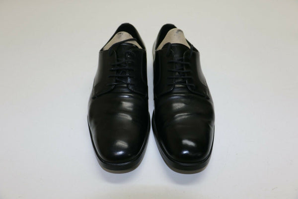 Prada DNC100 Luxury Derby Business Leather Shoes Black US 9