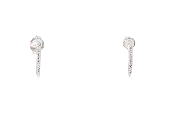 Cubic Zirconia CZ JWBR Zales 925 Sterling Silver Mini Hoop Earrings Kids