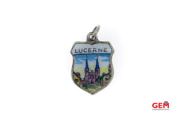 Fritz Reu & Co Silver 800 Lucerne Charm Pendant Traveler