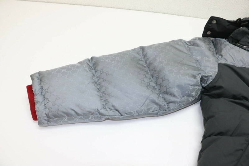 Gucci Jaquard Nylon Gray Jacket Size 48