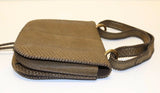 Salvatore Ferragamo Fossil Kamelia DH-21 E039 Brown Python Shoulder Bag