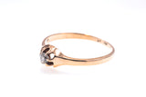 Antique Diamond Solitaire Pinky Engagement Claw Setting Ring 14k 585 Gold Size 6