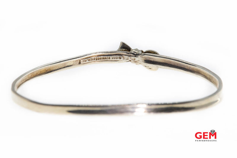 Angela Cummings Bow Solid 925 Sterling Silver Bangle