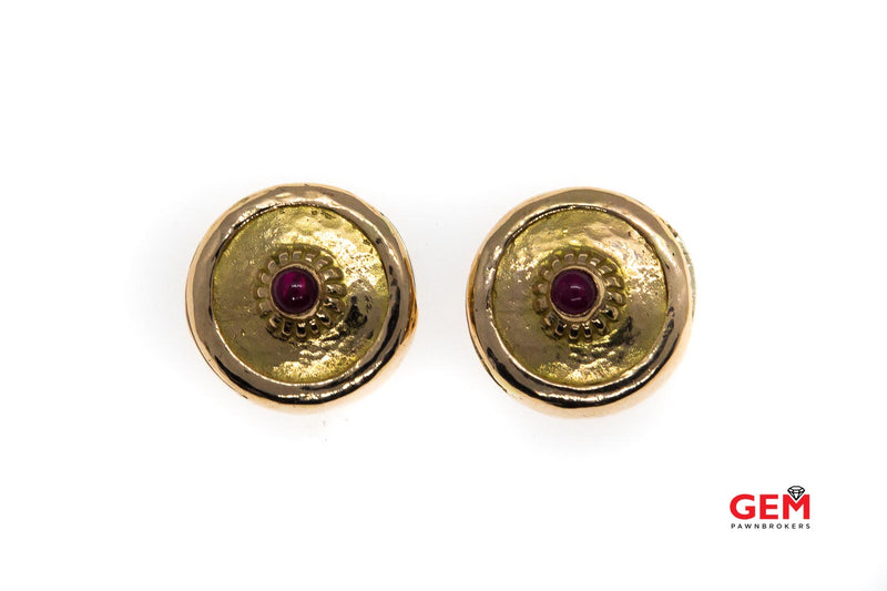 Torrini Ruby Button Covers 18k 750 Rose Gold And Rubies Tuxedo