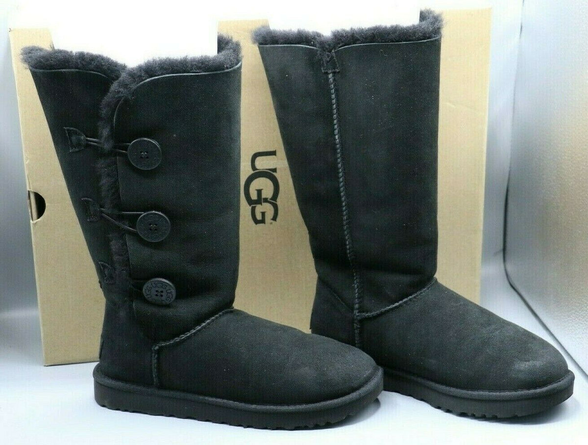 Ugg Bailey Button Tripplet II Boots Black 1016227 US Size EUR Size 39