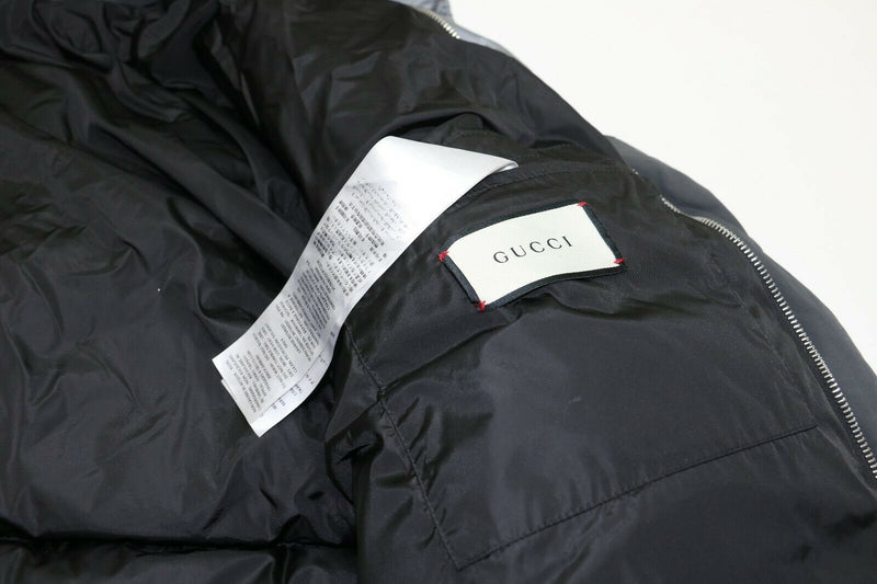 Gucci Jaquard Nylon Gray Jacket Size 48