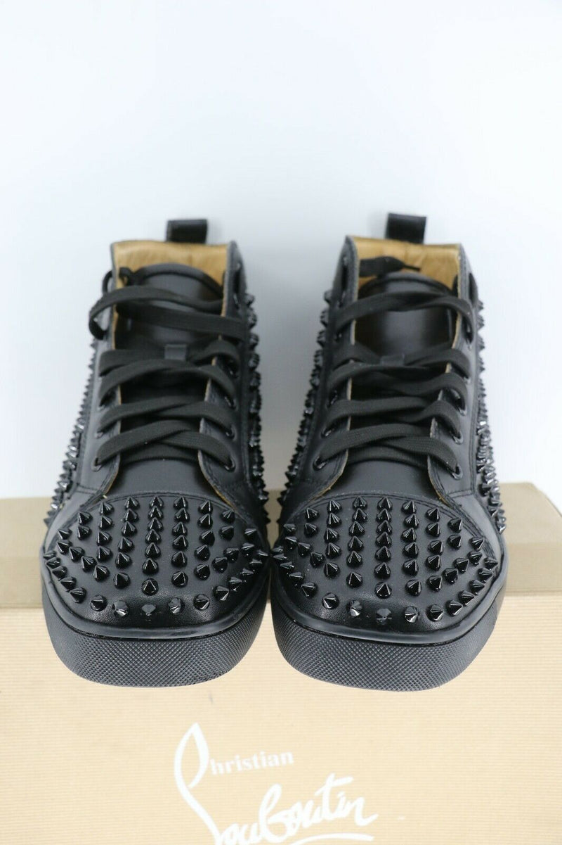 Christian Louboutin Louis All Over Spikes High Top Sneakers Mens Size 45/11