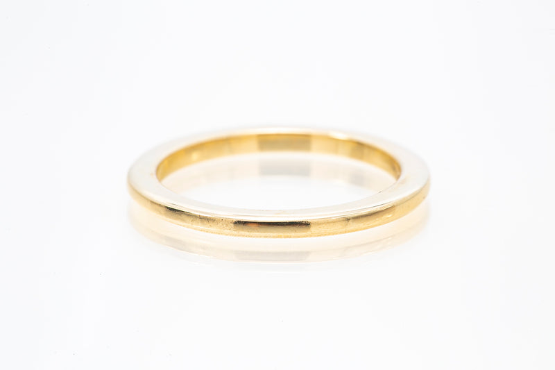 Thin Stackable 14k 585 Yellow Gold 1.7mm Wedding Band Ring Size 4.5