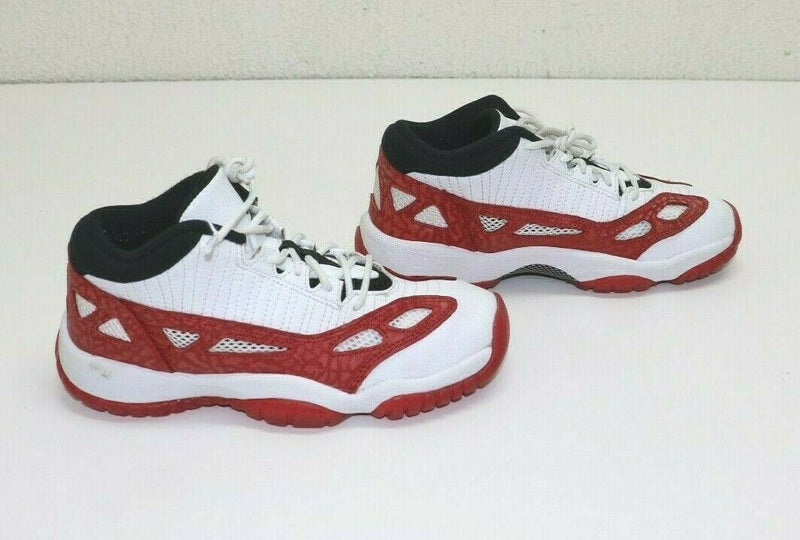 Nike Air Jordan 11 XI Retro Low IE BG White Gym Red OG 919713-101 Size 4Y 2017