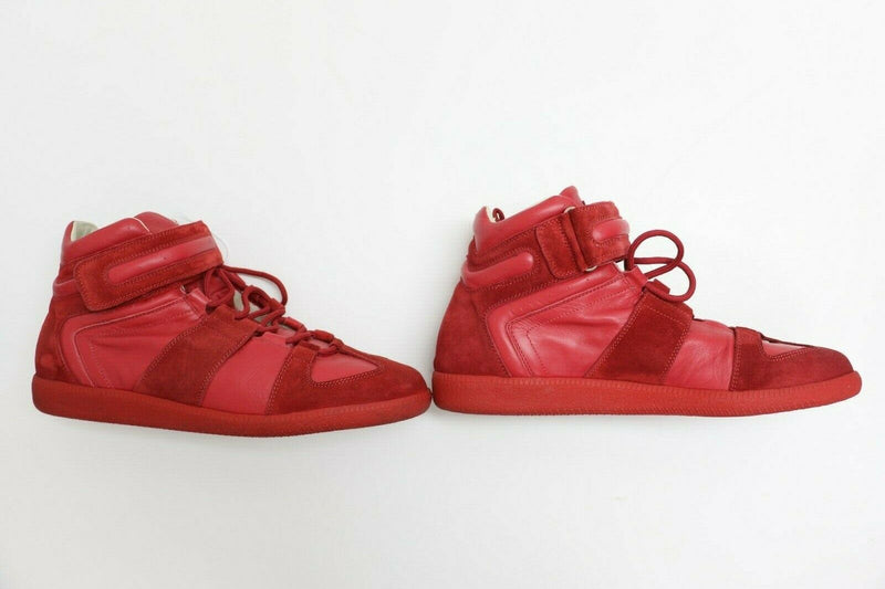 Maison Martin Margiela Future High Top Sneakers | Red | Size US 11.5, EUR 44.5
